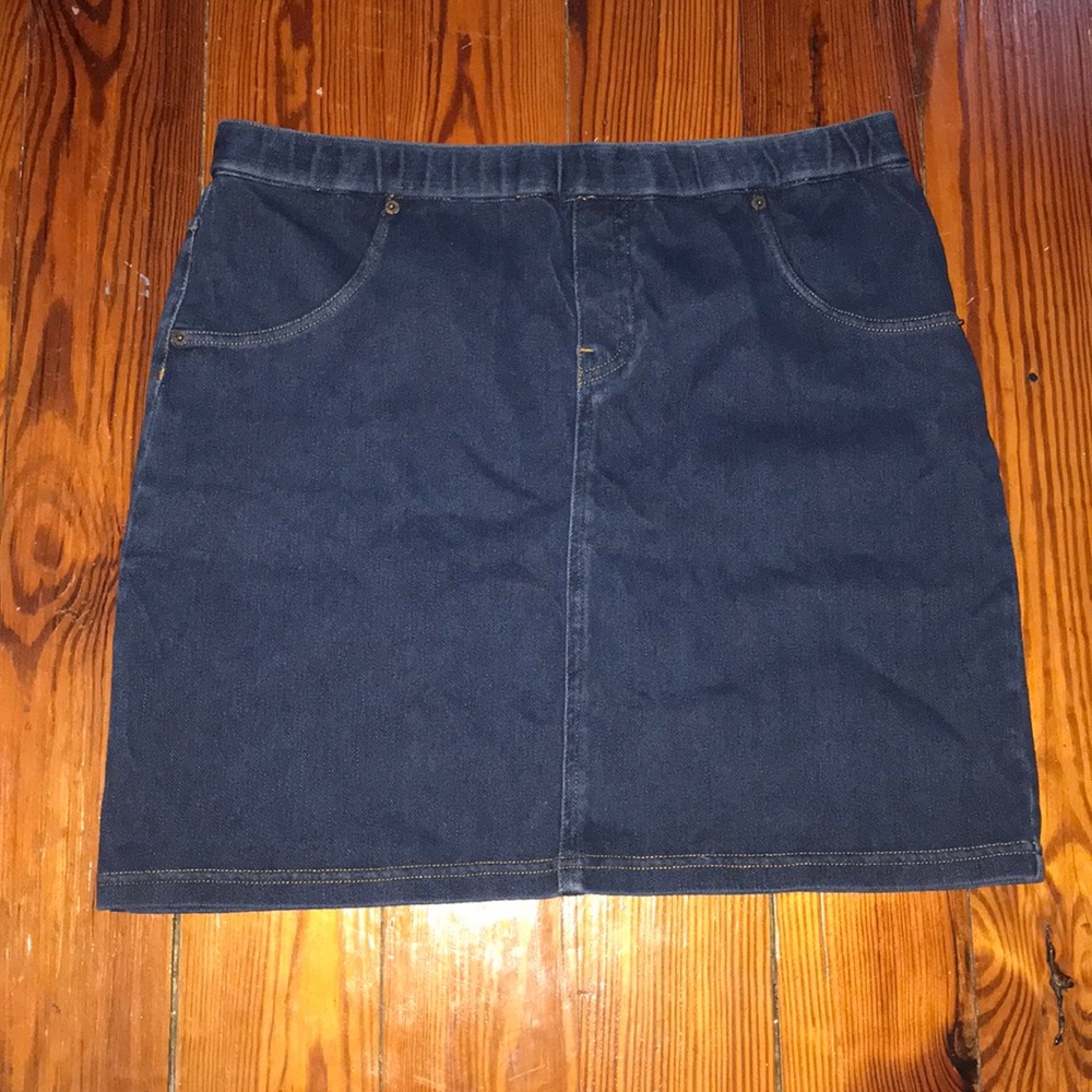 Size medium denim mini skirt